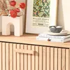 Schuhschrank aus Rattan, 60 x 24 x 113 cm, 3 Falttüren mit Produktbild-Vorschau 9