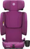 A purple car seat for children, shown from the front on a white background. Produktbild-Vorschau