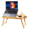 Laptoptisch Höhenverstellbar mit Schublade Bambus Produktbild-Vorschau 7