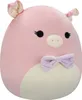 Squishmallows Hettie cochon avec papillon 50 cm Voir les images du produit 2