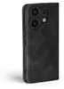 A black flip cover phone case for a Xiaomi Redmi Note 13 Pro is shown from the side. Produktbild-Vorschau