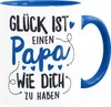 Kaffee-Tasse Geschenk Glück ist einen Papa/eine Mama wie Produktbild-Vorschau 1