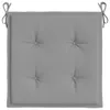 vidaXL Gartenstuhl-Kissen 4 Stk. Grau 50x50x4 cm Produktbild-Vorschau 6