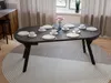 Esstisch ARI Rund 90-190 cm Ausziehbar Schwarz Matt Produktbild-Vorschau 8