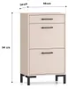 Schuhschrank Oiven Schuhkommode 55x34x94cm Cashmere mit Produktbild-Vorschau 4