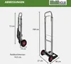 Aluminium Sackkarre klappbar 90kg Traglast Transportkarre Produktbild-Vorschau 3