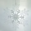 Weihnachtsdeko Schneeflocke Transparent & Silberfarben Ø 21 Produktbild-Vorschau 1