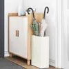vidaXL Regenschirmständer Weiß 28 x 12 x 41 cm Stahl Produktbild-Vorschau 3