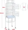 Yaheetech Vogelkäfig XXL, Vogelbauer mit Ständer, Vogelhaus Produktbild-Vorschau 3