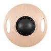 A top-down view of a wooden balance board with a black base and ball mechanism in the center. Anteprima dell’immagine prodotto