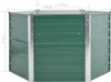 vidaXL Garten-Hochbeet Verzinkter Stahl 129x129x77 cm Grün Produktbild-Vorschau 2