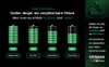Marketing image showing battery life comparison and environmental benefits. Produktbild-Vorschau