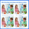 500ml Trinkflasche Kinder, Sportwasserflasche mit Strohhalm Produktbild-Vorschau 9