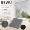 Fliegengitter Fenster 100 x 130 cm Anthrazit mit Klettband Produktbild-Vorschau 7