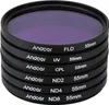 Andoer 55mm UV + CPL + FLD + ND(ND2 ND4 ND8) Sada Náhled obrázku produktu 4