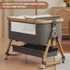 OYAJIA  Beistellbett 3 in 1 Beistellbett Stubenwagen Produktbild-Vorschau 4