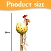 Keramik Huhn Garten Dekoration Harz Gartenpfahl Tier Figur Produktbild-Vorschau 4