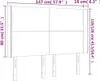 The Living Store Kopfteil mit Ohren Weiß 147x16x118/128 cm Produktbild-Vorschau 10