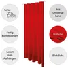 Gardine mit Universalband 140x175 cm in Rot, blickdichter Produktbild-Vorschau 3