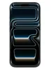 A front view of an iPhone 17 Pro Max with a dark, abstract wallpaper. Produktbild-Vorschau