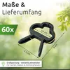 ECENCE 60x Pflanzenclips Pflanzenklammern für Tomaten, groß Produktbild-Vorschau 2