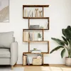 Étagère séparatrice de pièce à 5 niveaux vieux bois Voir les images du produit 3