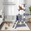 tectake® Kratzbaum Dominik 144 cm inklusive Treppe, 3 Produktbild-Vorschau 6