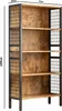 A freestanding bookshelf with a rustic, industrial design. Anteprima dell’immagine prodotto