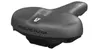 A black bicycle saddle is shown against a white background. Produktbild-Vorschau