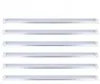 Multiple white LED light panels are arranged horizontally against a white background. Voir les images du produit