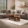 Couchtisch 2er Set Tweak 65+50 cm rund Mangoholz massiv Produktbild-Vorschau 1