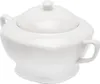 A white porcelain soup tureen with a lid and handles, presented on a white background. Produktbild-Vorschau