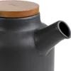 HOMLA POLINE, konvička s víkem z akácie, černá, objem 1,5 l Náhled obrázku produktu 5