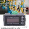 A signal generator is shown in the foreground, with a background of industrial pipes and equipment. Podgląd zdjęcia produktu