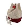 Rucksack Seesack Baumwolle mit Ankermotiv Größe: rot / H: Produktbild-Vorschau 6