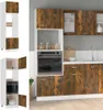 vidaXL Armoire pour micro-ondes Chêne fumé 60x57x207 cm Voir les images du produit 2