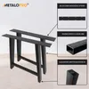 MetaloPro Stolové Nohy Thusia Lite A – 2x Černé Kovové Náhľad obrázku produktu 3
