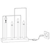 Eglo LED Arc de lumière Glossy Frame blanc 4 x 3W E10 extra Voir les images du produit 4