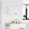 vidaXL Armoire de cuisine suspendue Lucca Blanc Matériau Voir les images du produit 4