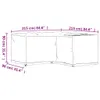 vidaXL Gartenmöbel-Abdeckung in L-Form 16 Ösen 215x215x90 Produktbild-Vorschau 11