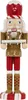 A nutcracker figure with a gingerbread theme, standing against a white background. Voir les images du produit