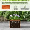 COSTWAY 2er Blumenkübel wetterfest mit Abflusslücken, Produktbild-Vorschau 5