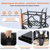 Sekey Faltbarer Bollerwagen mit Dach, Kinderwagen für 2-4 Produktbild-Vorschau 7