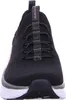 A close-up front view of a black Skechers sneaker. Náhled obrázku produktu