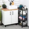 Étagère à roulettes à 4 niveaux 46,5x26x79 cm Voir les images du produit 9