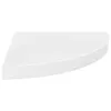 vidaXL Eck-Schweberegal Hochglanz-Weiß 35x35x3,8 cm MDF Produktbild-Vorschau 4