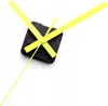 A close-up shot of a clock mechanism with yellow hands against a white background. Produktbild-Vorschau