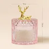 Luxus Duftkerze "Rentier", Rosa, Duftkerzen im Glas, Produktbild-Vorschau 3