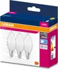 A product package for OSRAM LED light bulbs, showing three bulbs on the front. Náhled obrázku produktu