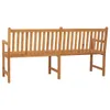 vidaXL Gartenbank 180 cm Massivholz Teak - Gartenbank - Produktbild-Vorschau 4